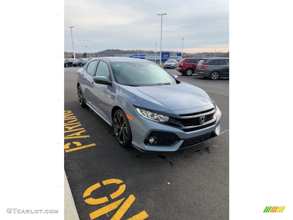 2019 Civic Sport Hatchback - Sonic Gray Pearl / Black photo #4