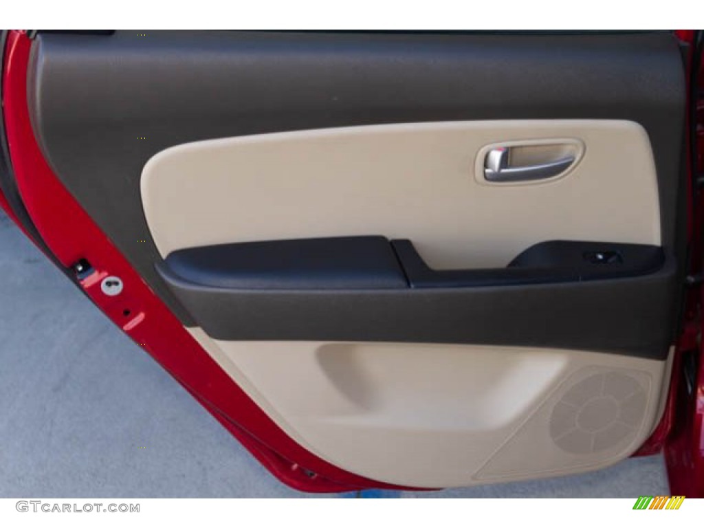 2009 Elantra GLS Sedan - Apple Red Pearl / Beige photo #27
