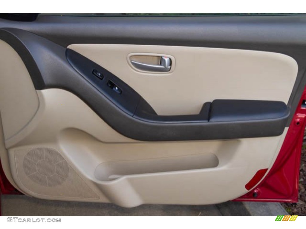 2009 Elantra GLS Sedan - Apple Red Pearl / Beige photo #29