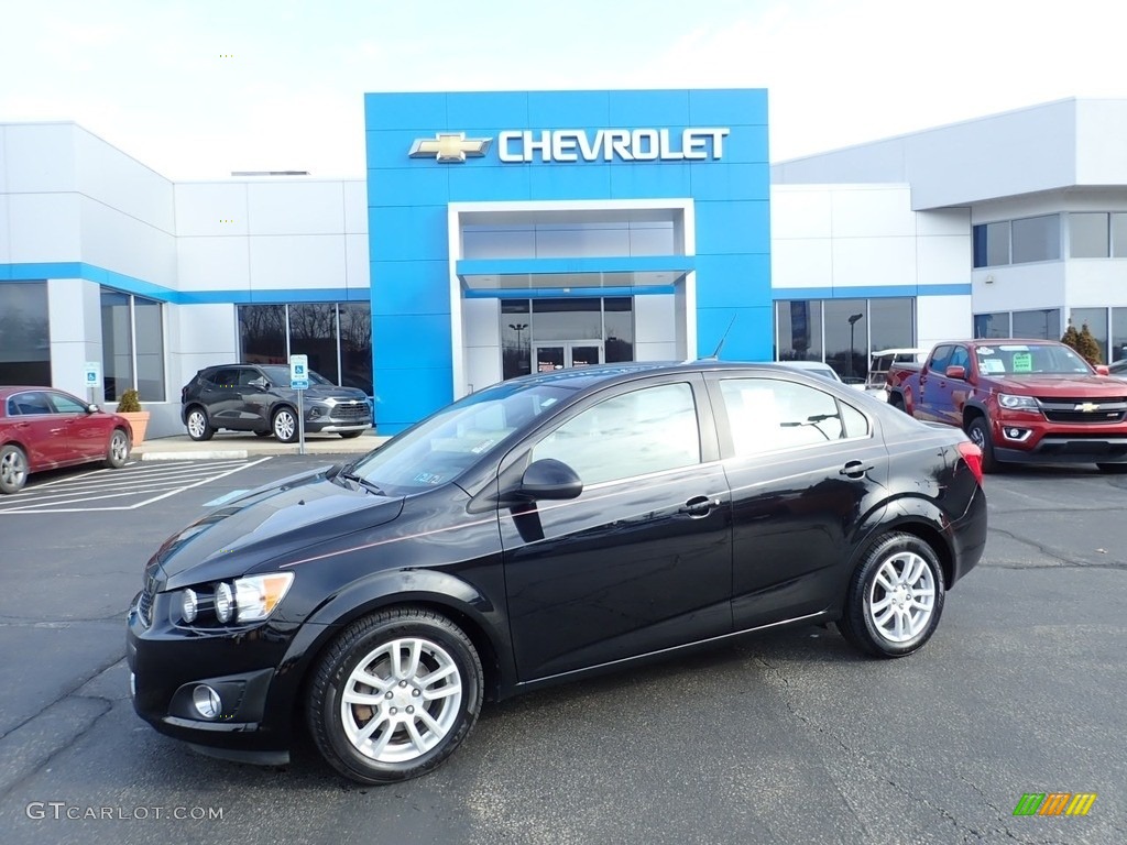2012 Sonic LT Sedan - Black / Jet Black/Dark Titanium photo #1