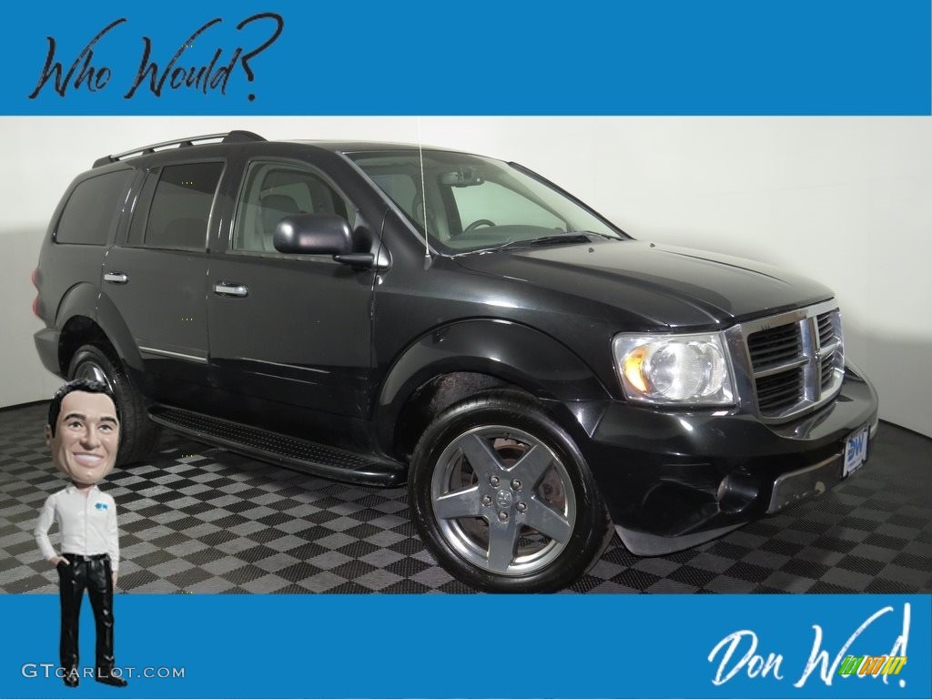 2008 Durango Limited 4x4 - Brilliant Black / Dark/Light Slate Gray photo #1