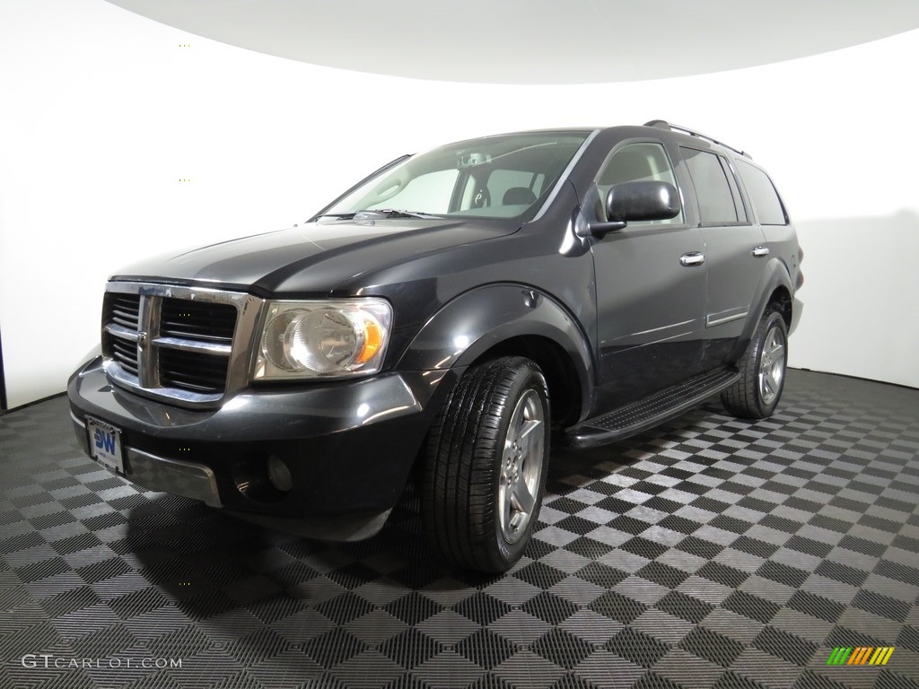 2008 Durango Limited 4x4 - Brilliant Black / Dark/Light Slate Gray photo #3