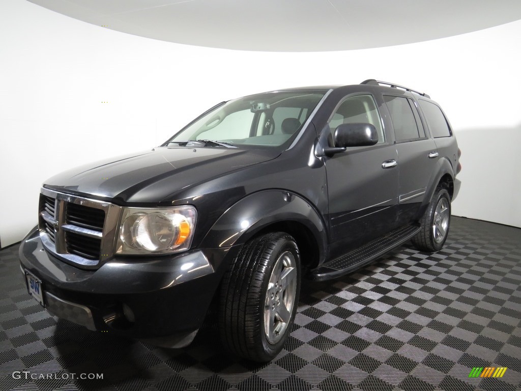 2008 Durango Limited 4x4 - Brilliant Black / Dark/Light Slate Gray photo #5