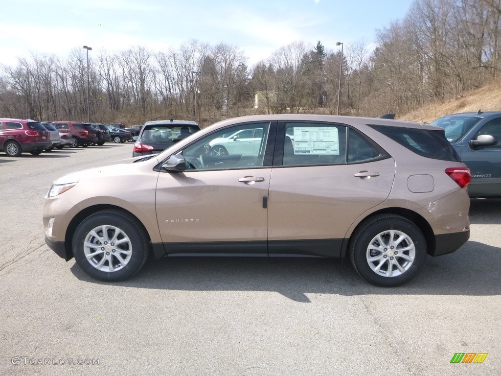 2019 Equinox LS - Sandy Ridge Metallic / Medium Ash Gray photo #2