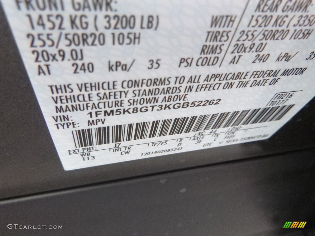 2019 Explorer Sport 4WD - Magnetic / Medium Black photo #12