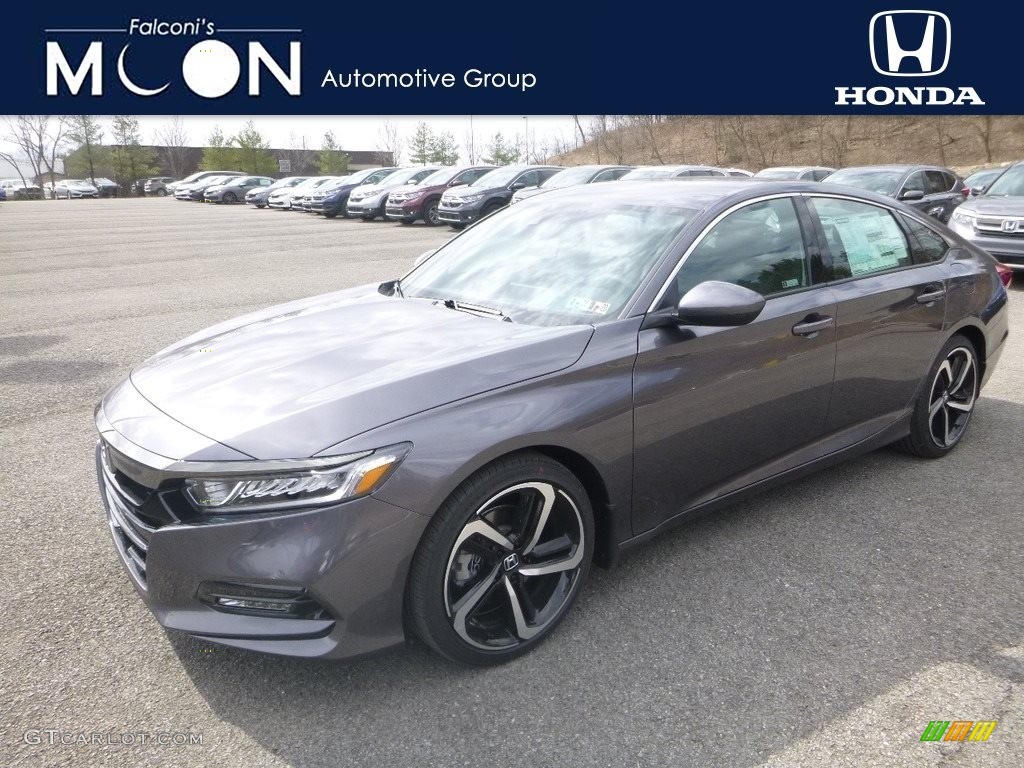 2019 Accord Sport Sedan - Modern Steel Metallic / Black photo #1