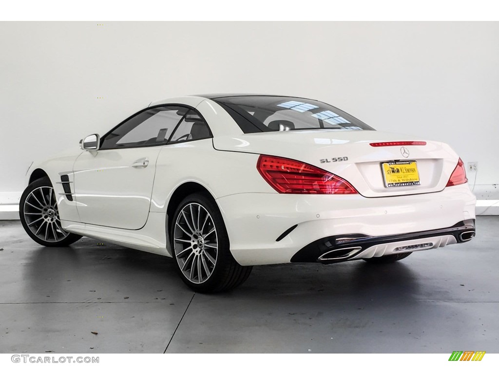 2019 SL 550 Roadster - designo Diamond White Metallic / Saddle Brown/Black photo #2