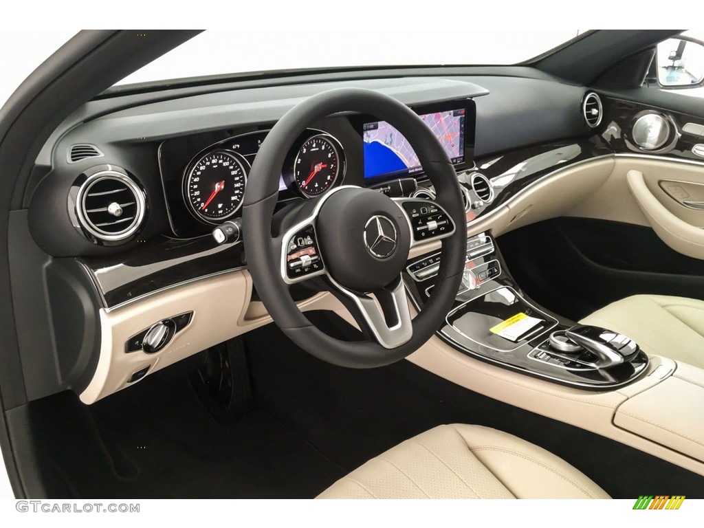 2019 E 300 Sedan - Polar White / Macchiato Beige/Black photo #4