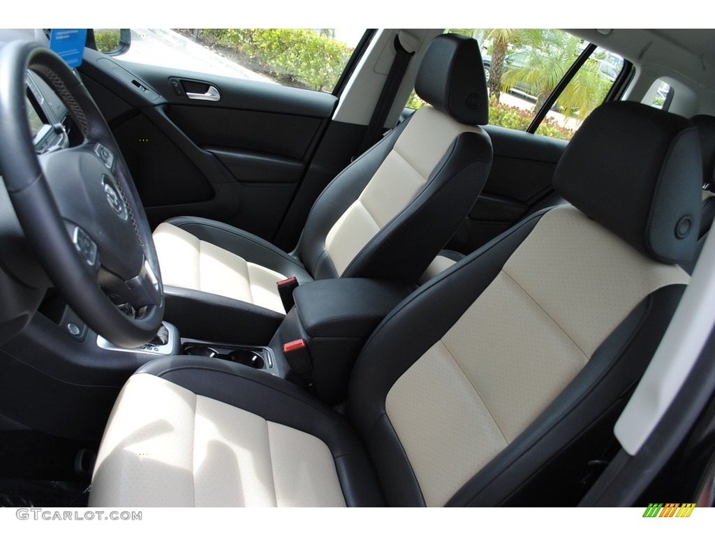 2016 Tiguan S - Deep Black Pearl / Beige/Black photo #14