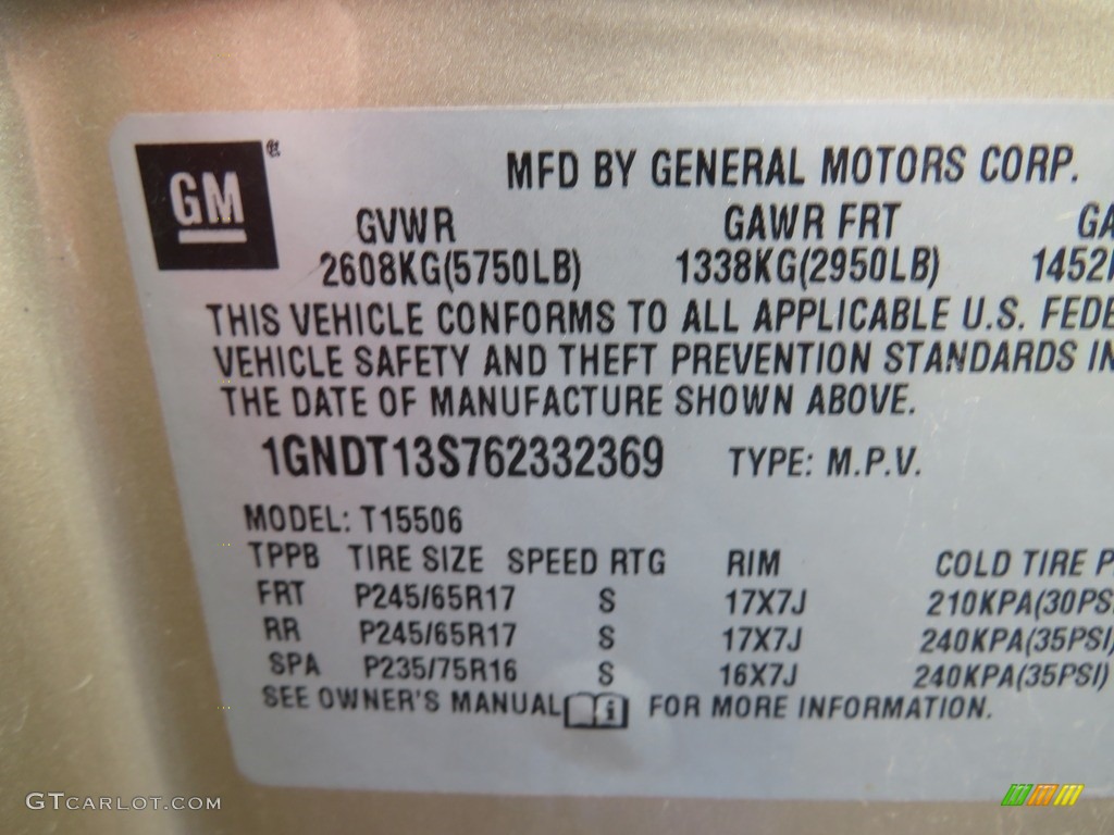 2006 TrailBlazer LS 4x4 - Sandstone Metallic / Light Cashmere/Ebony photo #20