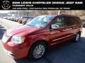Deep Cherry Red Crystal Pearl 2015 Chrysler Town & Country Touring-L