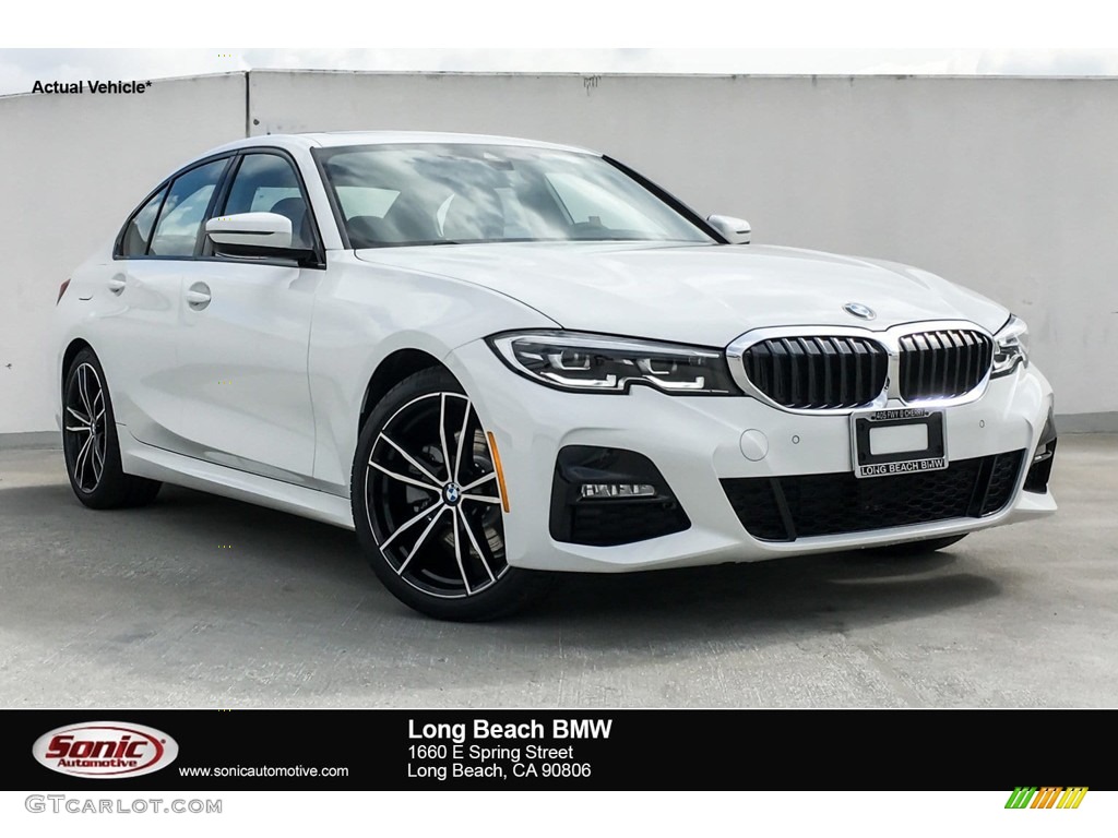 2019 3 Series 330i Sedan - Alpine White / Black photo #1