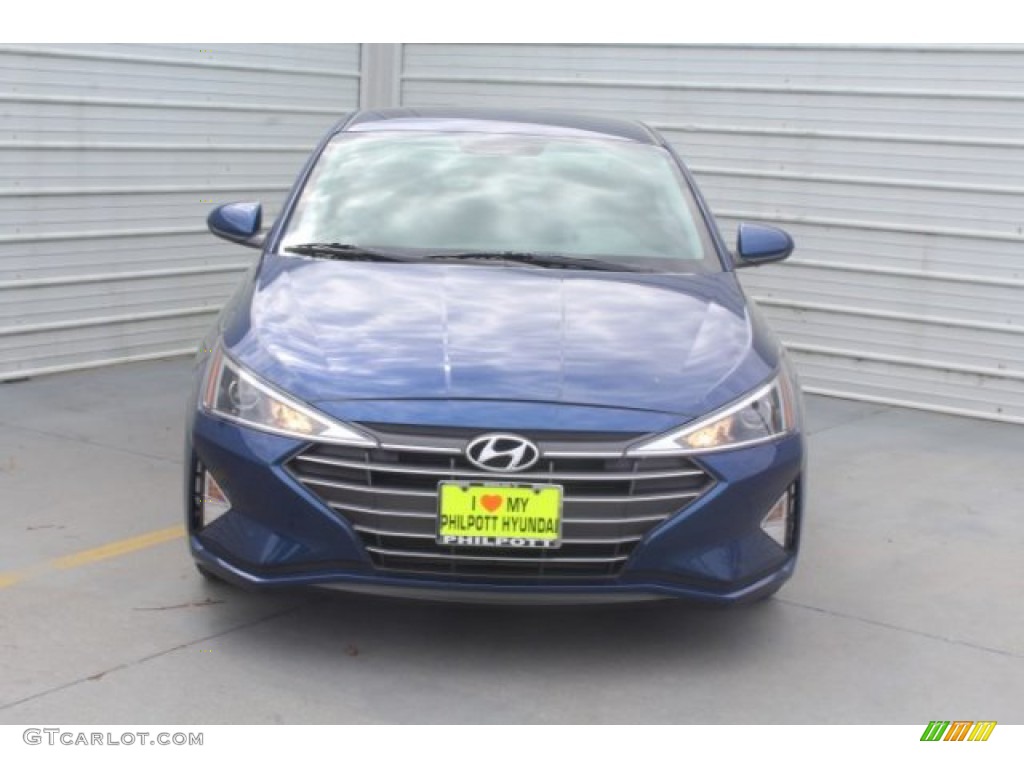 2019 Elantra SE - Lakeside Blue / Gray photo #3