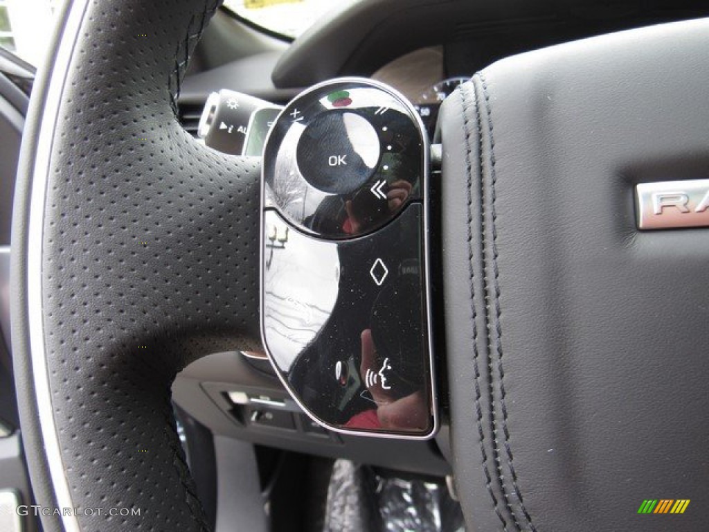 2019 Land Rover Range Rover Velar R-Dynamic HSE Ebony Steering Wheel Photo #132400807