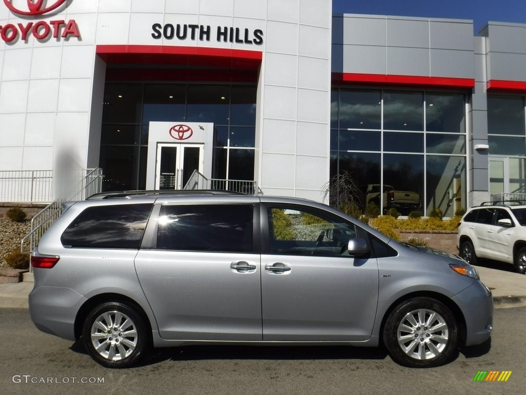 2016 Sienna XLE AWD - Silver Sky Metallic / Ash photo #2