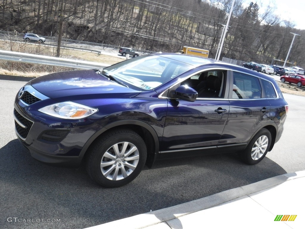 2010 CX-9 Grand Touring AWD - Stormy Blue Mica / Black photo #5