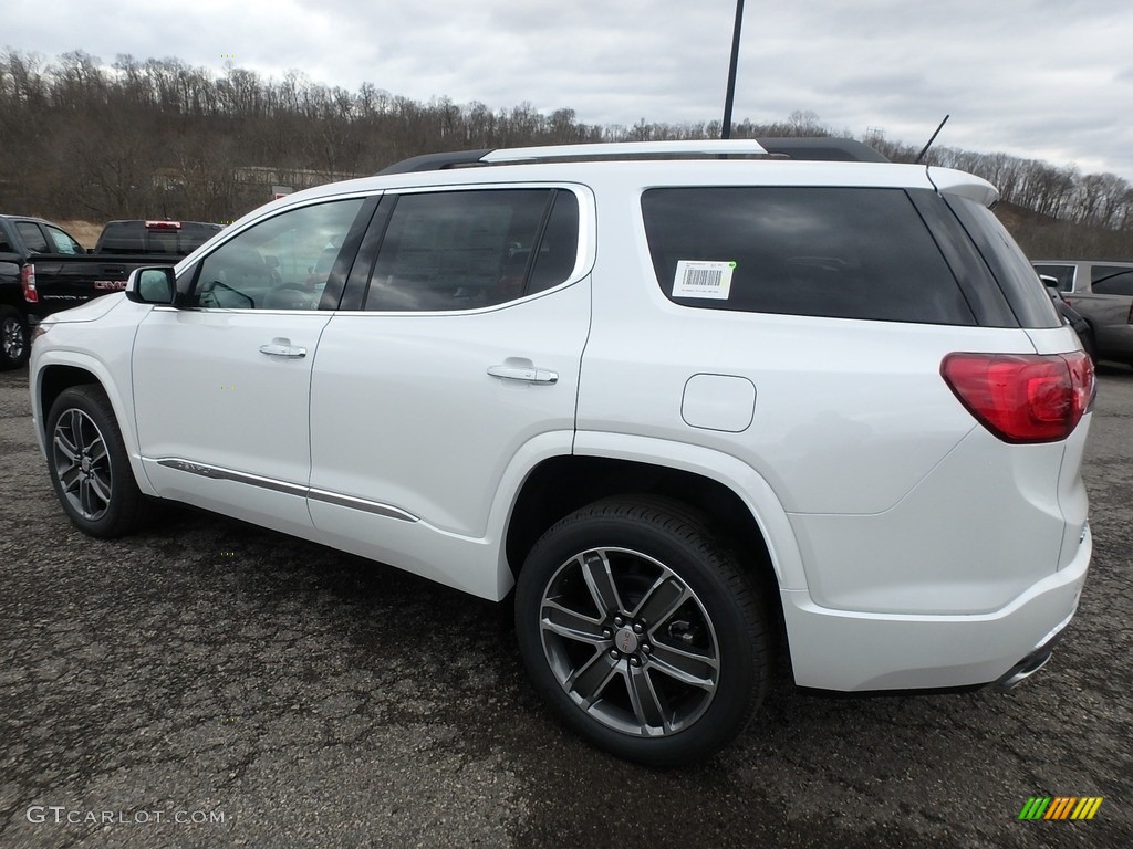 2019 Acadia Denali AWD - White Frost Tricoat / Cocoa/Shale photo #8