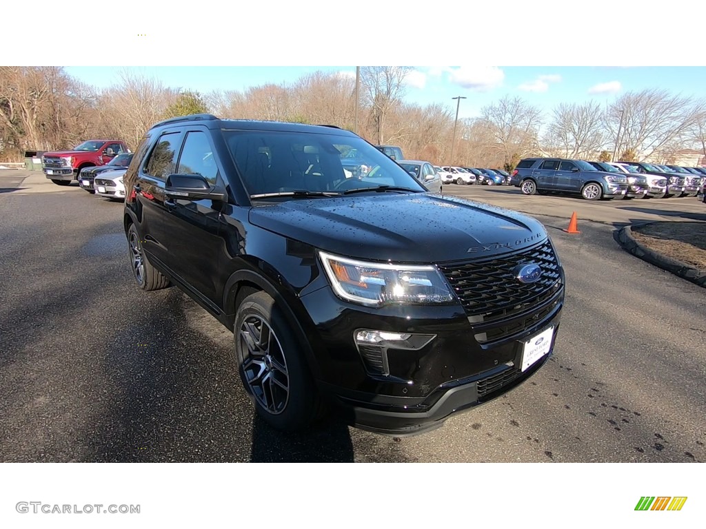 2019 Explorer Sport 4WD - Agate Black / Medium Black photo #1