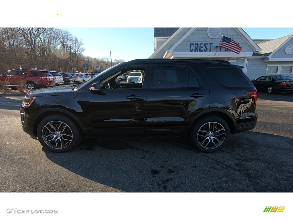 2019 Explorer Sport 4WD - Agate Black / Medium Black photo #4