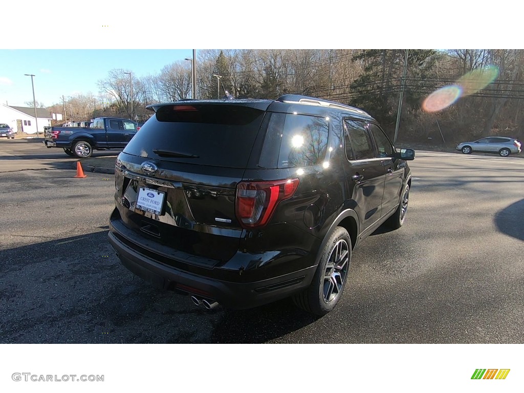 2019 Explorer Sport 4WD - Agate Black / Medium Black photo #7