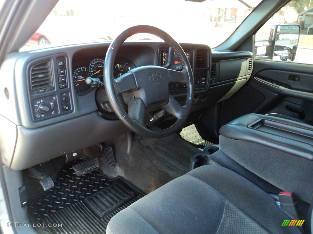 2005 Silverado 2500HD LS Extended Cab 4x4 - Silver Birch Metallic / Dark Charcoal photo #6
