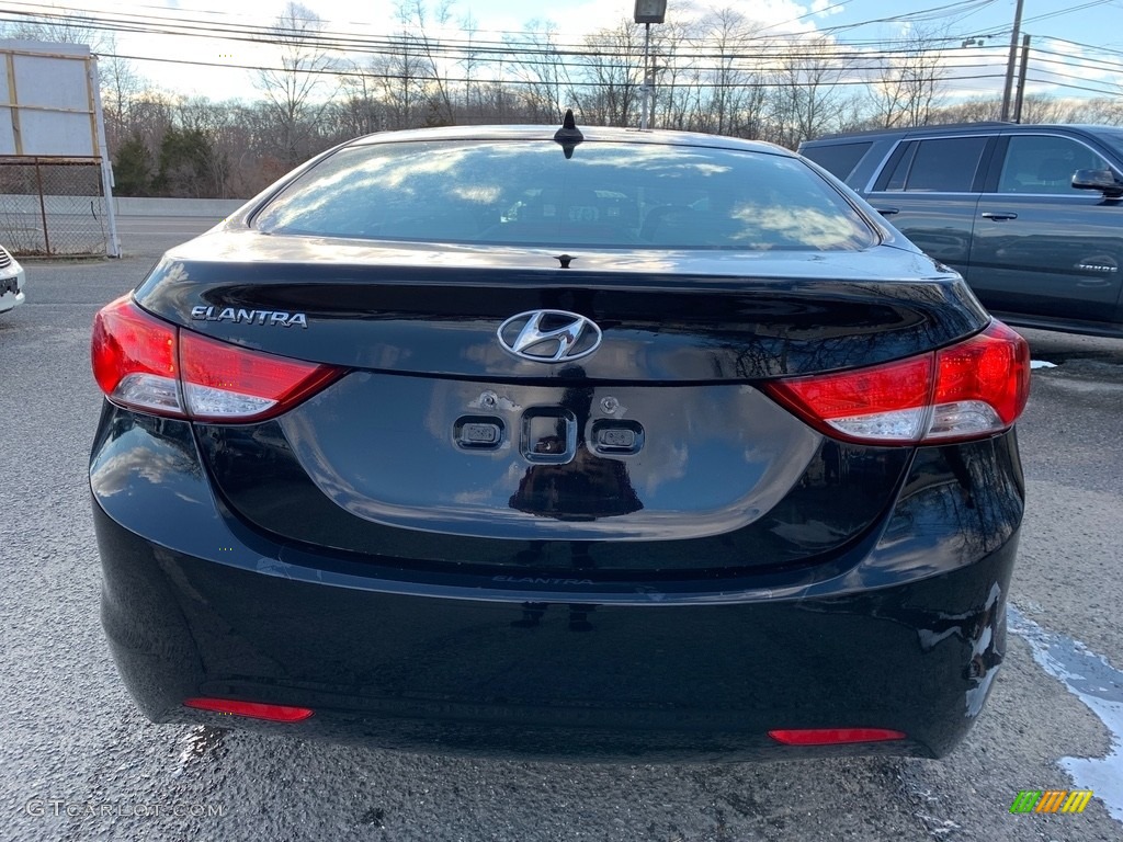 2012 Elantra GLS - Midnight Black / Gray photo #8