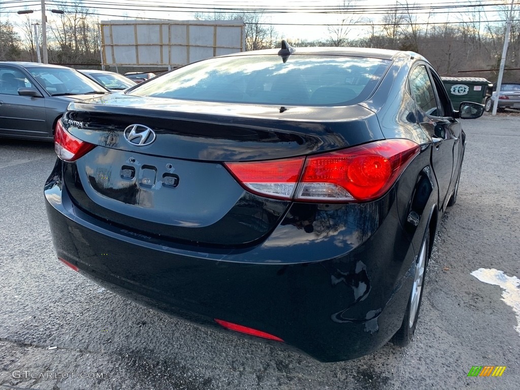 2012 Elantra GLS - Midnight Black / Gray photo #9