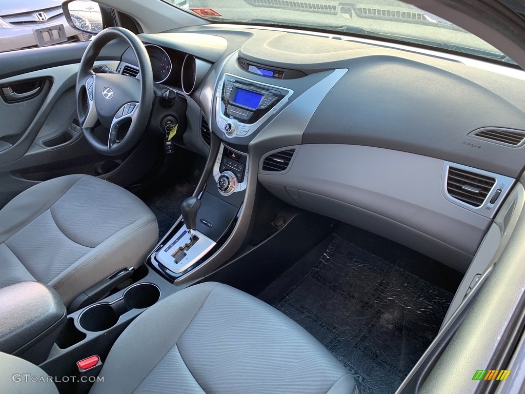 2012 Elantra GLS - Midnight Black / Gray photo #18