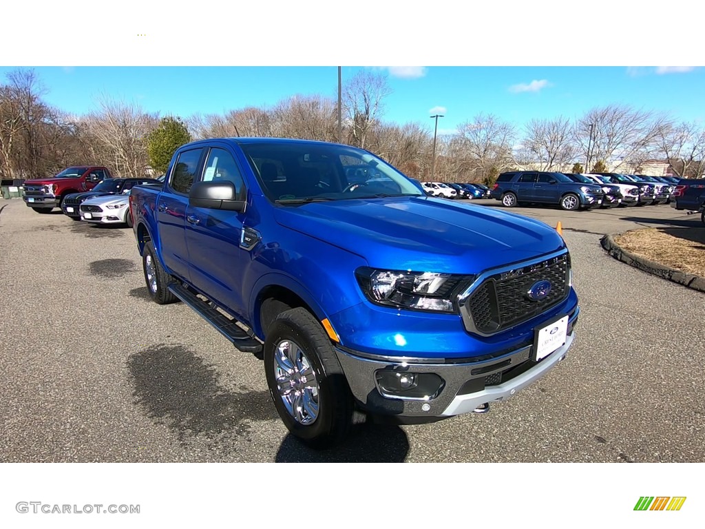 2019 Ranger XLT SuperCrew 4x4 - Lightning Blue Metallic / Ebony photo #1