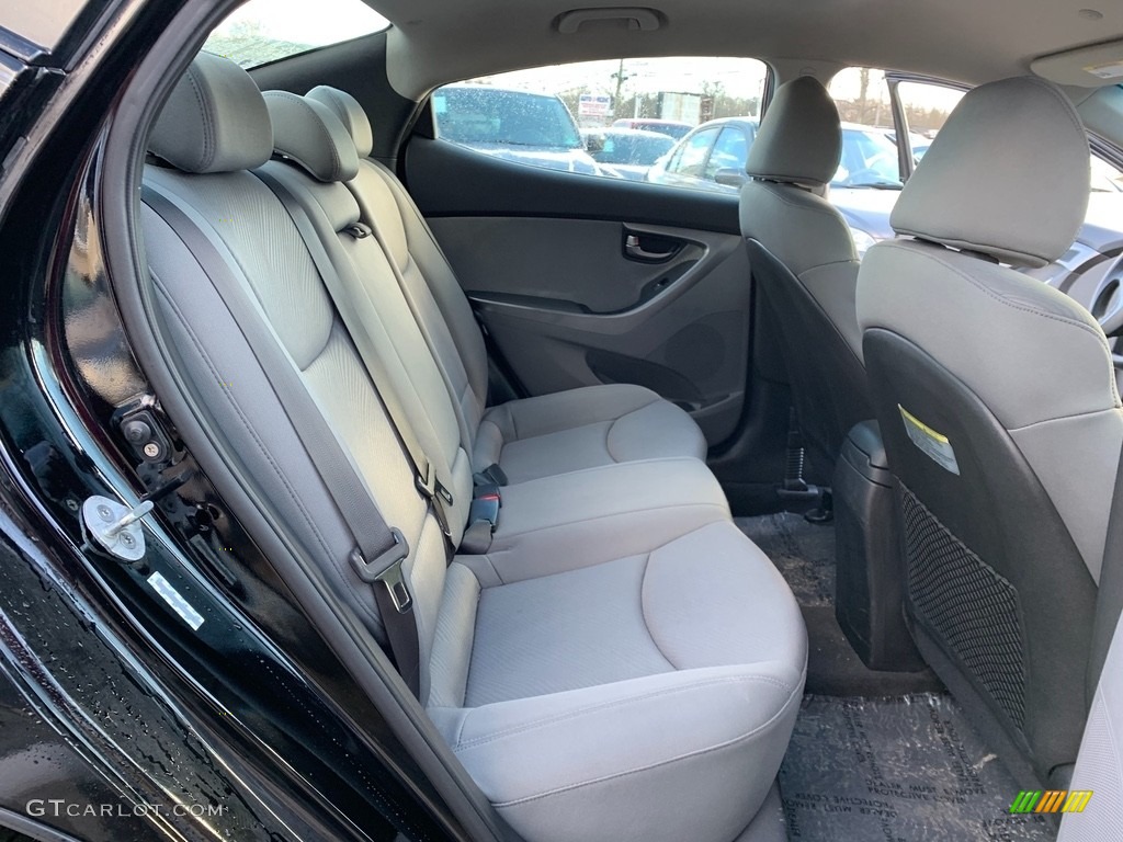 2012 Elantra GLS - Midnight Black / Gray photo #21