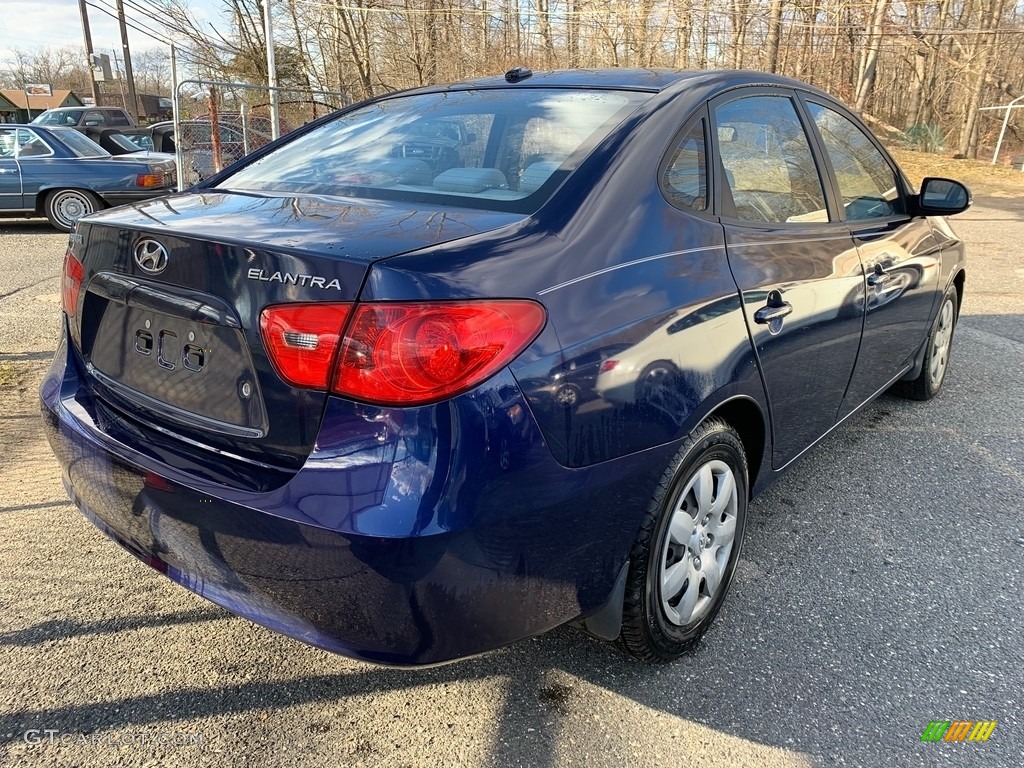 2008 Elantra GLS Sedan - Regatta Blue Metallic / Beige photo #9