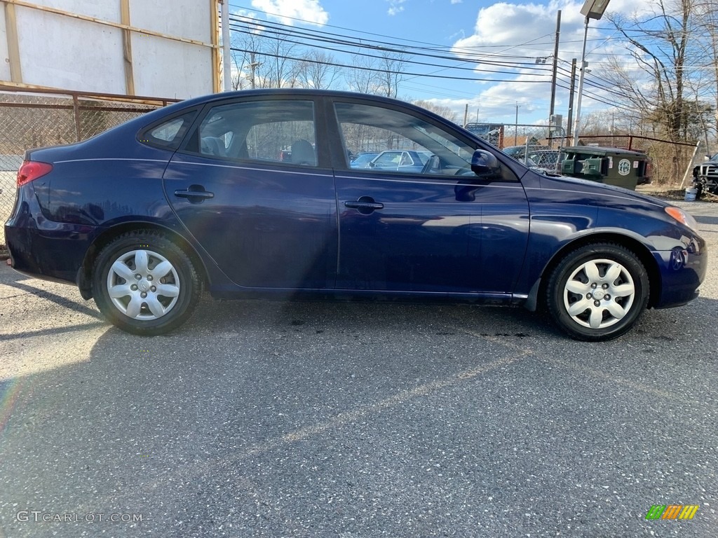 2008 Elantra GLS Sedan - Regatta Blue Metallic / Beige photo #10