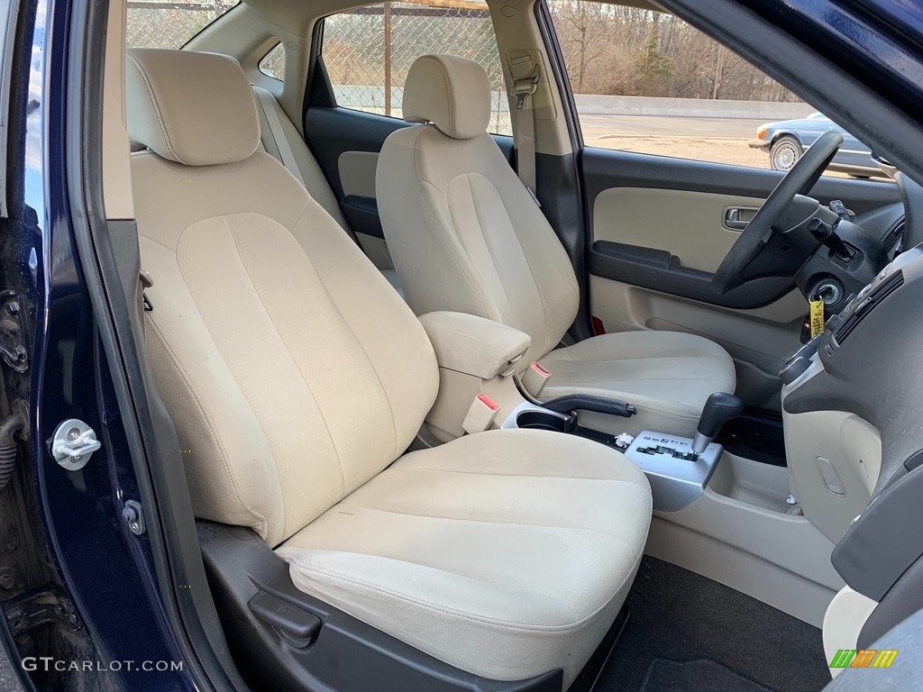 2008 Elantra GLS Sedan - Regatta Blue Metallic / Beige photo #17