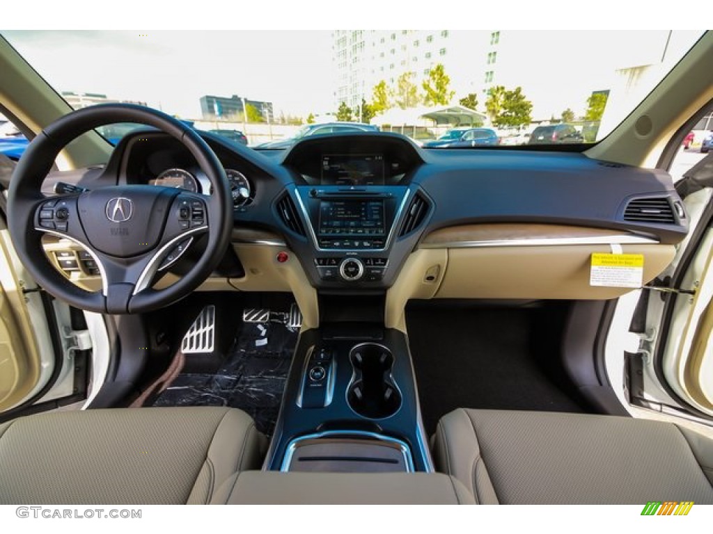 2019 Acura MDX Sport Hybrid SH-AWD Parchment Dashboard Photo #132418381