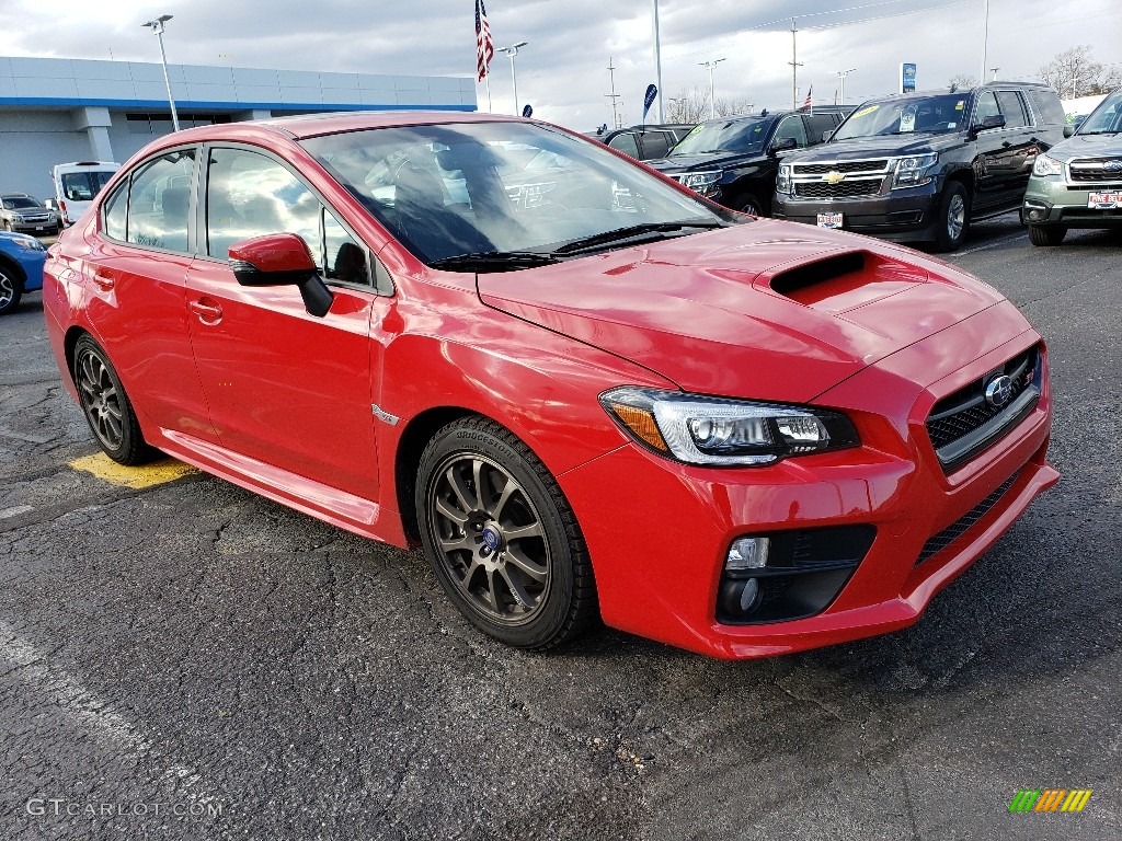 Pure Red Subaru WRX