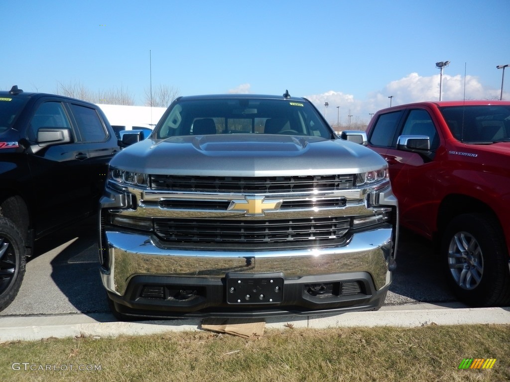 2019 Silverado 1500 LT Double Cab 4WD - Satin Steel Metallic / Jet Black photo #2