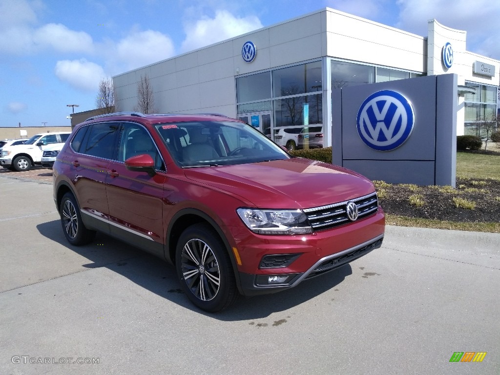 Cardinal Red Metallic 2019 Volkswagen Tiguan SEL 4MOTION Exterior Photo #132421236