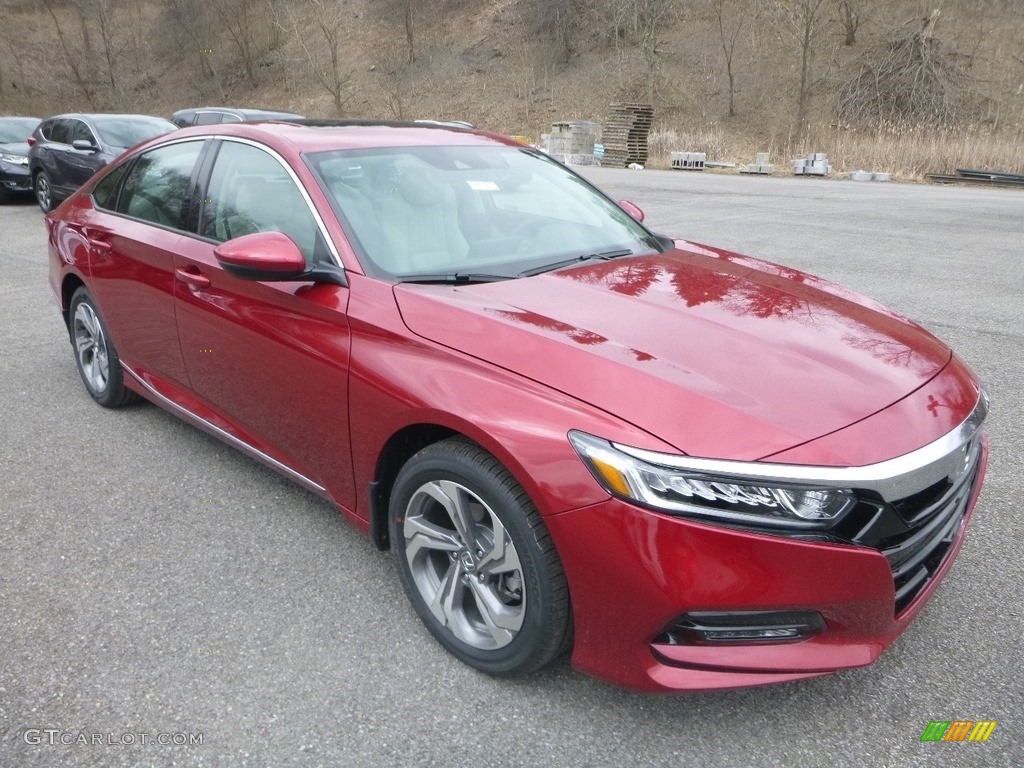 2019 Accord EX-L Sedan - Radiant Red Metallic / Ivory photo #5