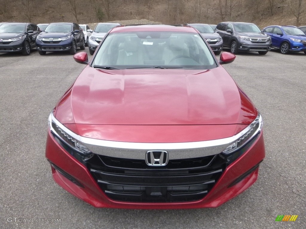 2019 Accord EX-L Sedan - Radiant Red Metallic / Ivory photo #6