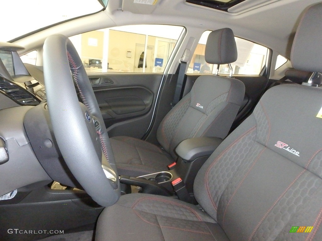 Charcoal Black Interior 2019 Ford Fiesta ST-Line Hatchback Photo #132424149