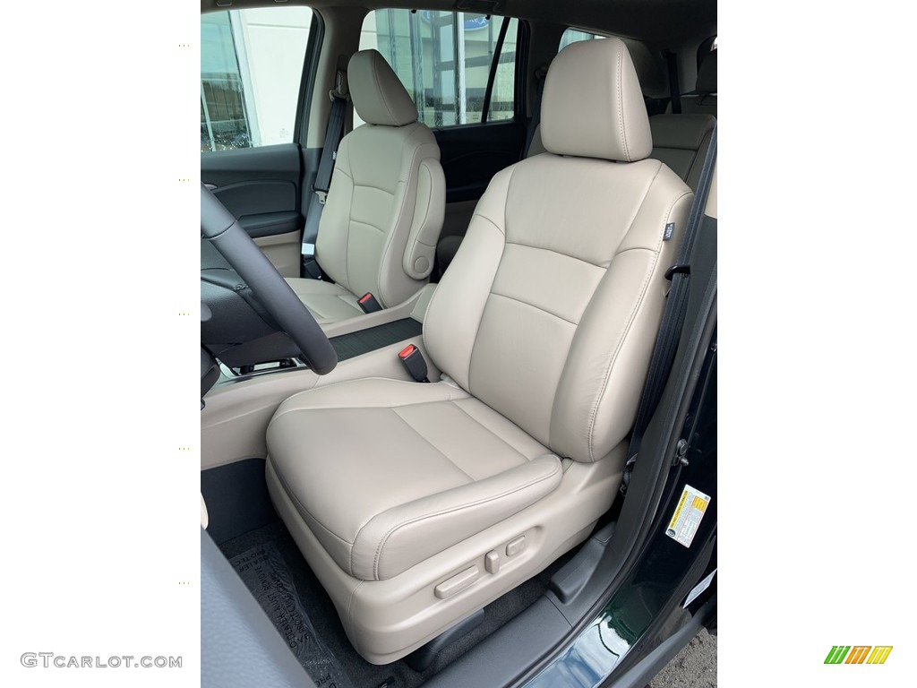 2019 Pilot EX-L AWD - Black Forest Pearl / Beige photo #11