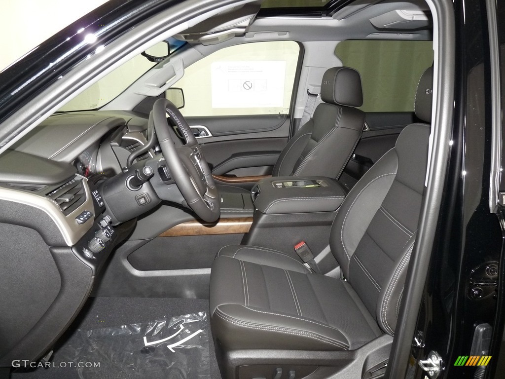 Jet Black Interior 2019 GMC Yukon XL Denali 4WD Photo #132428586