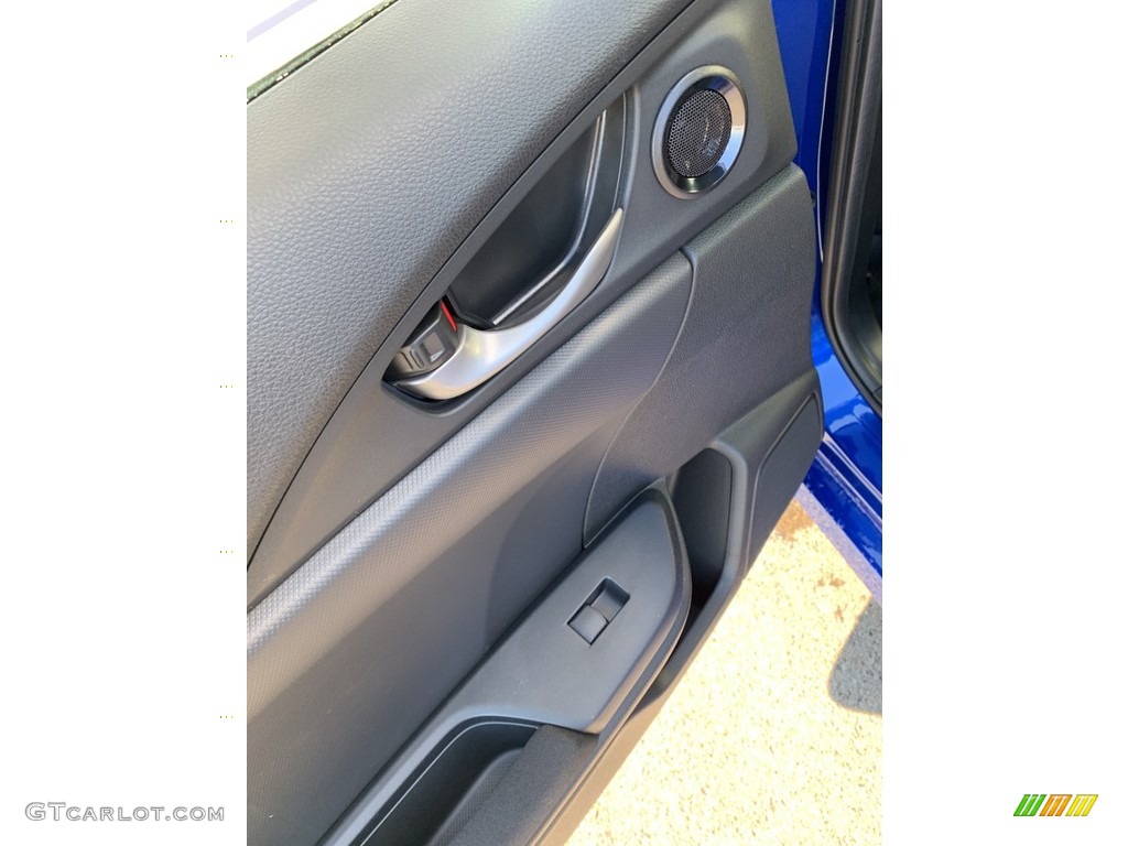 2019 Civic EX Hatchback - Agean Blue Metallic / Black photo #17