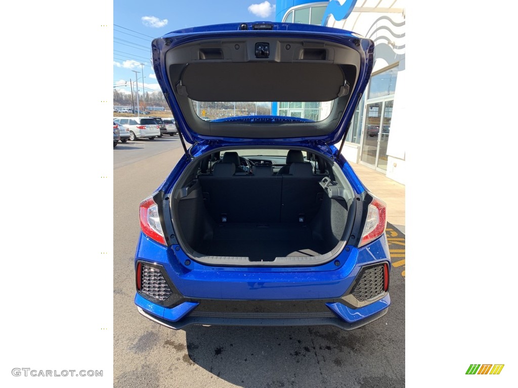 2019 Civic EX Hatchback - Agean Blue Metallic / Black photo #20