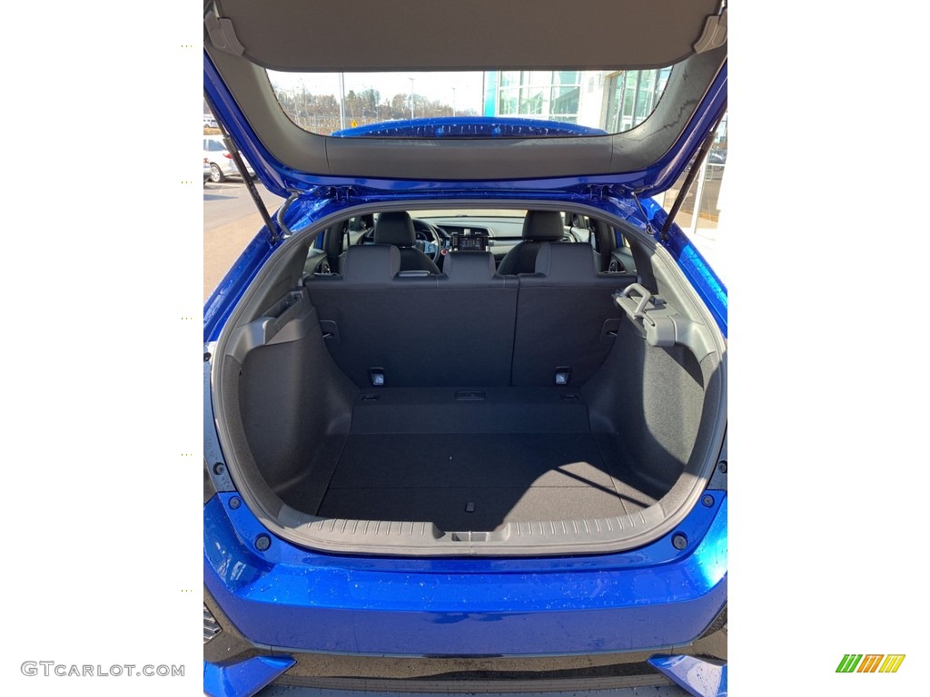 2019 Civic EX Hatchback - Agean Blue Metallic / Black photo #21