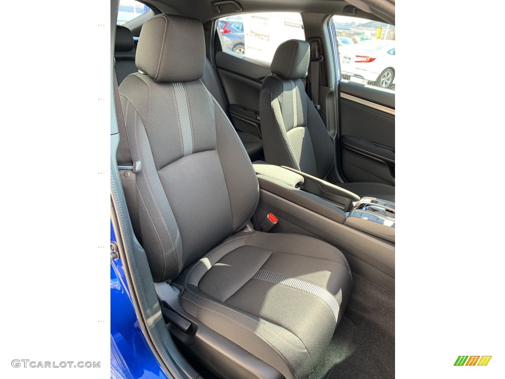 2019 Civic EX Hatchback - Agean Blue Metallic / Black photo #26
