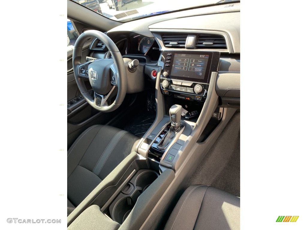 2019 Civic EX Hatchback - Agean Blue Metallic / Black photo #27