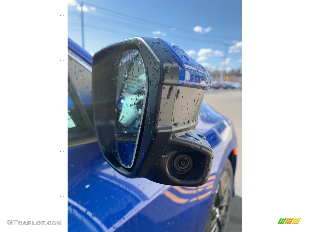 2019 Civic EX Hatchback - Agean Blue Metallic / Black photo #29