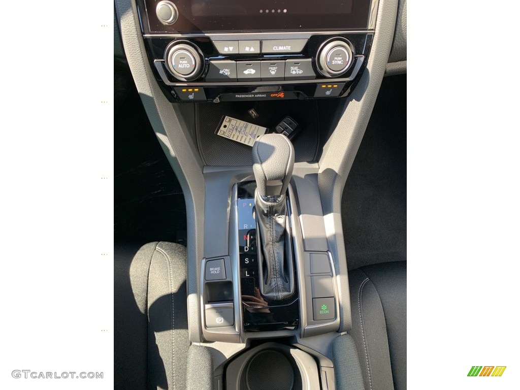 2019 Civic EX Hatchback - Agean Blue Metallic / Black photo #34