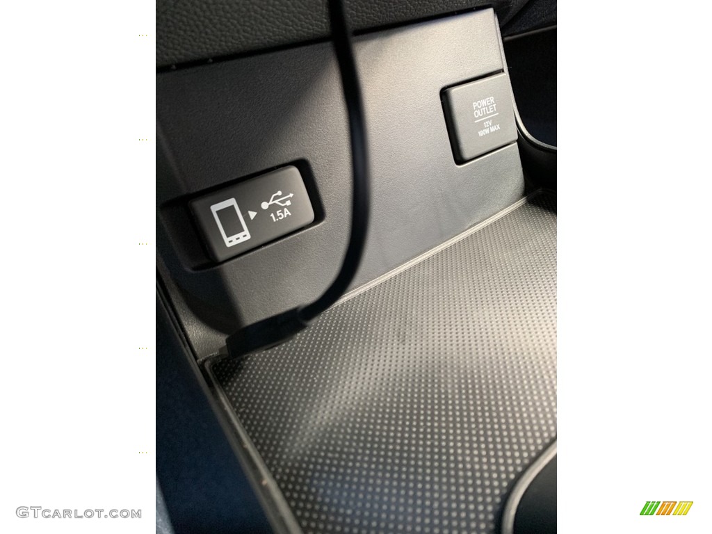 2019 Civic EX Hatchback - Agean Blue Metallic / Black photo #39